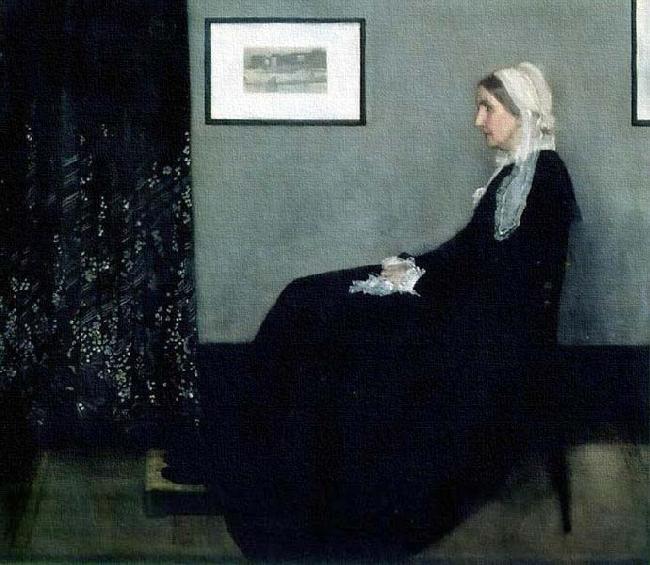 James Abbott Mcneill Whistler Arrangement in Grey and Black oil painting picture